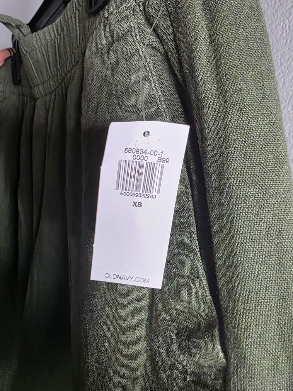 Old Navy Olive Green Wide-Leg Pull-On Pants - Picture 3 of 7